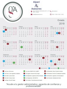 calendario laboral asturias 2019